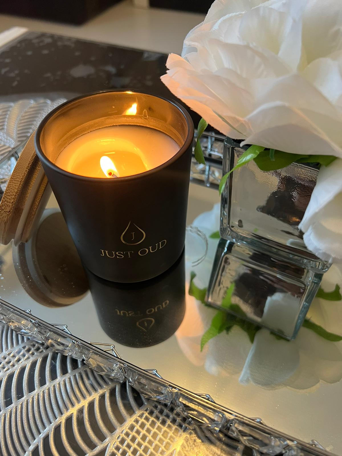 Rose Oud Candle Made With 100% real oud